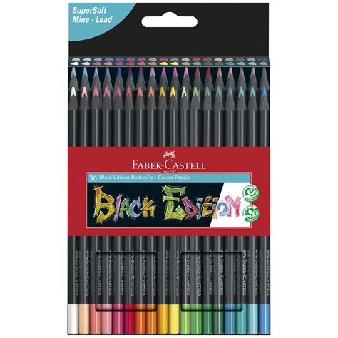 Buy Faber Castell Black Edition Colored Pencils Count Black Wood