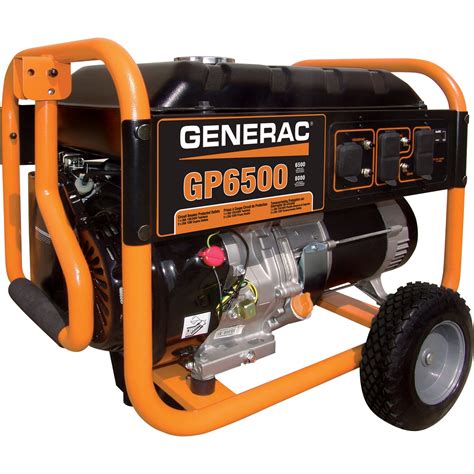 Free Shipping — Generac Gp6500 Portable Generator — 8125 Surge Watts 6500 Rated Watts Model