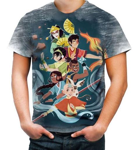 Camiseta Camisa Personalizada A Lenda De Aang Avatar Appa Estilo