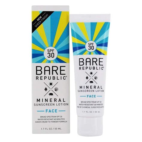 Amazonsmile Bare Republic Mineral Face Spf 30 Sunscreen Lotion