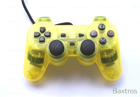 Ps Official Dual Shock Controller Yellow Baxtros