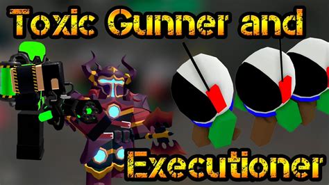 Toxic Gunner And Executioner Guard The Moon Base Roblox Tower Defense