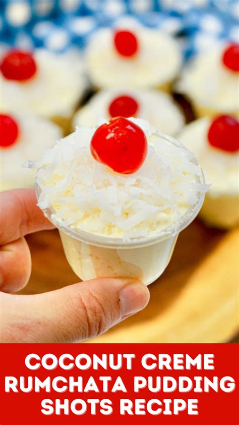 Coconut Creme Rumchata Pudding Shots Recipe