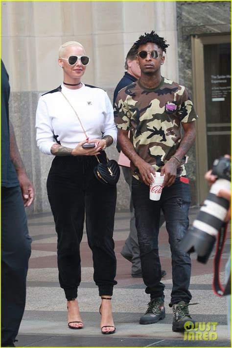 Photo: amber rose stays close to boyfriend 21 savage in nyc 01 | Photo 3929958 | Just Jared