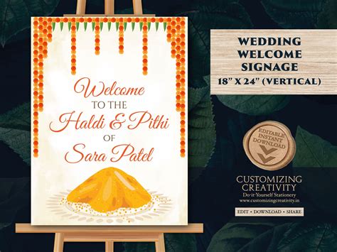 Haldi Signages As Haldi Welcome Signs Haldi Ceremony Signs Etsy