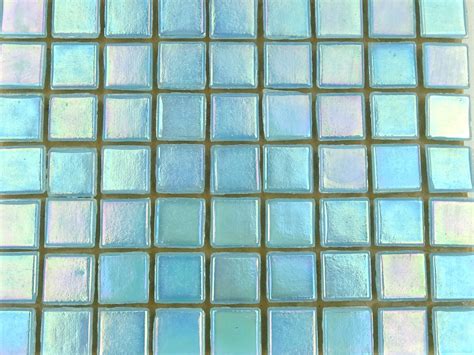 Full Sheet Mm Iridescent Micro Tile Baby Blue Mosaic Heaven