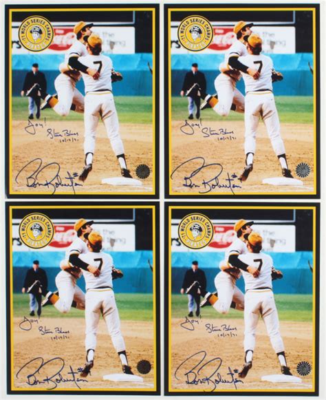 Lot Of Steve Blass Bob Robertson Signed Pirates X Photos