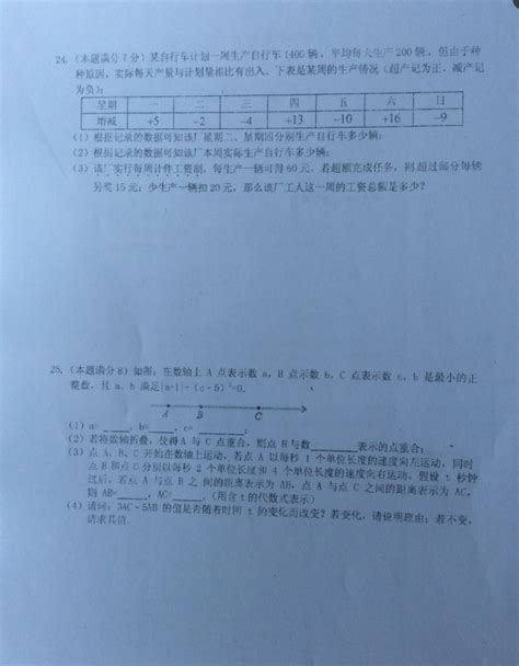 江苏东台实验中学2016 2017学年初一上期中数学试卷4初一数学中考网