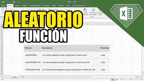 Como Crear Numeros Aleatorios E Intervalos Aleatorios En Excel