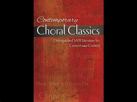 Contemporary Choral Classics Various Artists Compiled By Douglas E