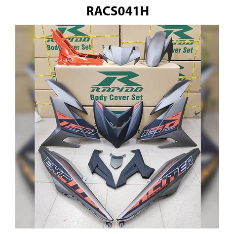 Rapido Cover Set Y Zr V Exciter Rc Orange Sticker Tanam