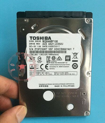 Toshiba MQ04ABF100 2 5in 1TB SATA III 5400 RPM 7MM Internal Hard Drive