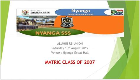 Nyanga Alumni The Matric Class Of Nyanga High School