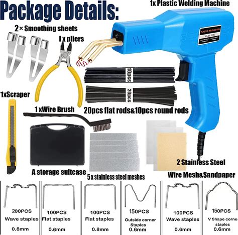 Buy Upgraded W Plastic Welder Bumper Repair Kit In Plastic Welding Kit PCS Hot Staples