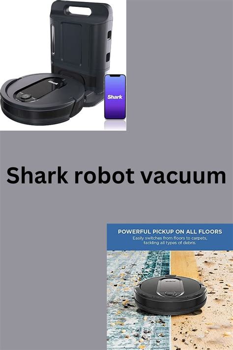 The Shark Robot Vacuum Is On Display In This Brochure