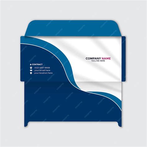 Premium Vector Modern Envelope Template Design