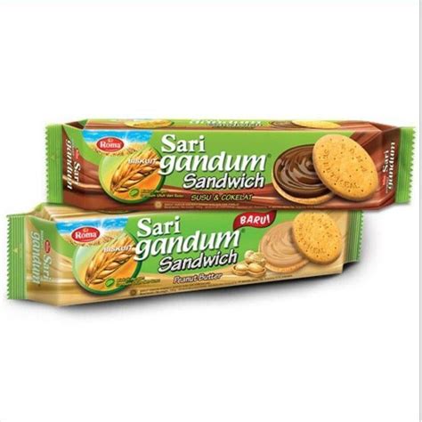 Jual Biskuit Sari Gandum Sandwich 115 Gram Roti Gandum Roma Shopee