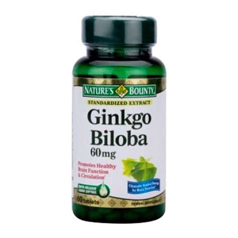 Ginkgo Biloba 60mg Nature S Bounty 60 Viên Nhà Thuốc Bệnh Viện