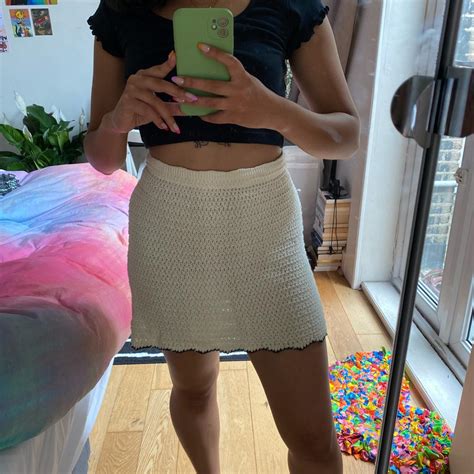 Crochet Mini Skirt 🧶 Perfect Beach Cover Up Holiday Depop