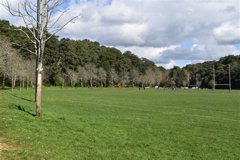 Rugby Pitches In Meyrick Park © David Martin Geograph Britain And