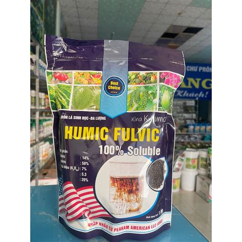 Phân bón kích rễ sinh học đa lượng Humic Fulvic nhập khẩu từ Mỹ 1kg