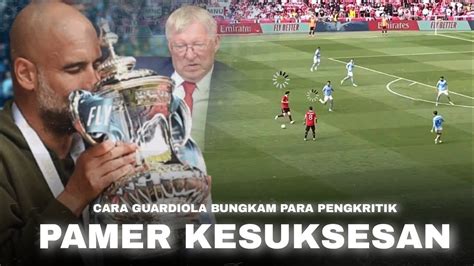 Pamer Pencapaian Depan Alex Ferguson Cara Pep Guardiola Bungkam