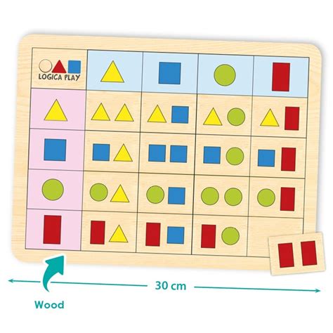 Akros Lot de 4 Tableaux Suite logique à double entrée 2