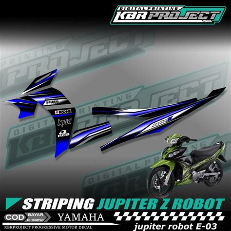 Jupiter Z Robot Stiker Motor Keren Stiker Striping Jupiter Z Robot