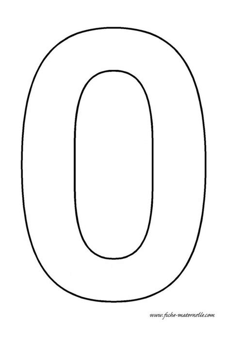 Number 0 Template Number Templates Printable Numbers Letter