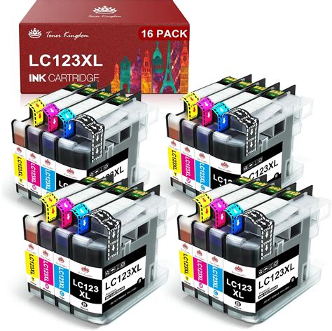 Toner Kingdom LC123 LC123XL Cartuchos De Tinta Compatibles Para Brother