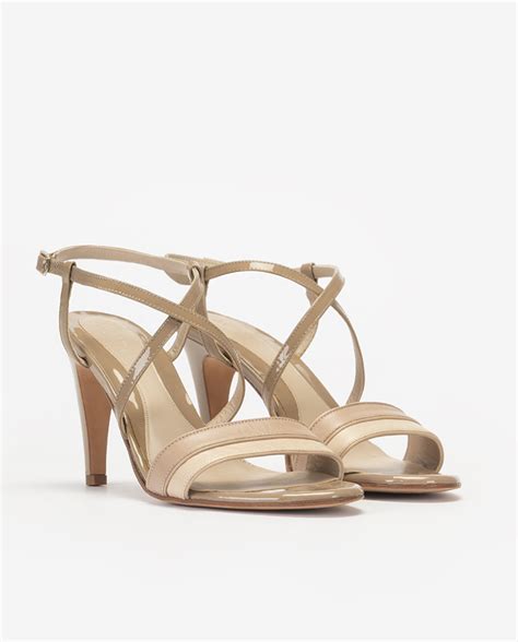 SANDALIA TACÓN 85 TIRAS NUDE ACOSTA