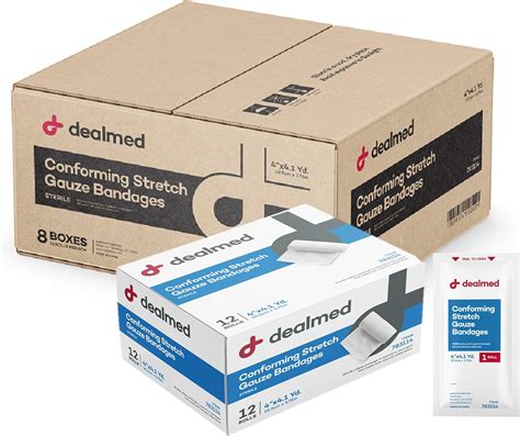 Amazon Dealmed Sterile Conforming Stretch Gauze Bandages