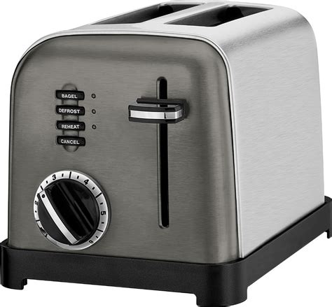 Cuisinart Classic 2 Slice Wide Slot Toaster Black Stainless Cpt 160bks Best Buy