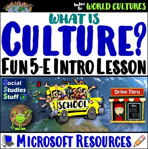 What Is Culture 5 E Intro Lesson Fun Cultural Traits Activity Microsoft