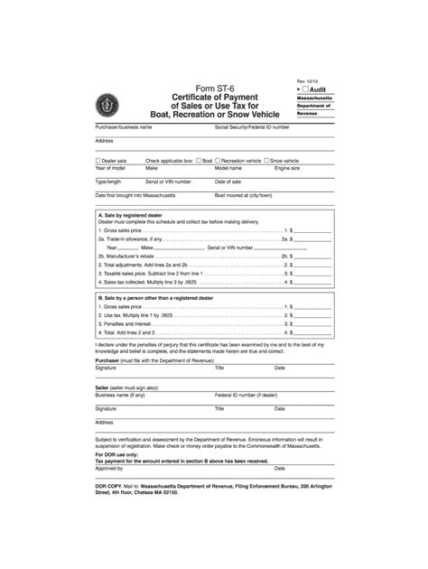 Massachusetts Form St Fill Out And Sign Printable Pdf Template Airslate Signnow