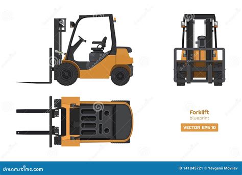 Forklift Top View Stock Illustrations – 116 Forklift Top View Stock Illustrations, Vectors ...