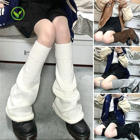 Tealy Knitted Leg Warmers Cute Winter Kawaii Uniform Shopee Việt Nam