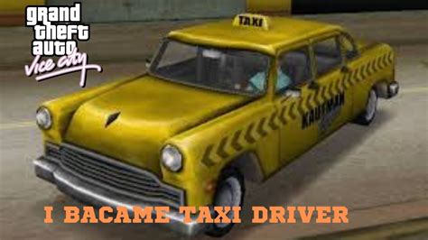 I Became Taxi Driver Gta Vice City Monikey Gaming Youtube