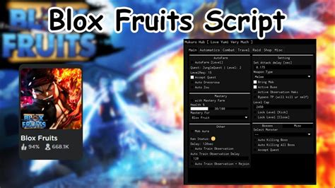 Roblox Blox Fruits Update 19 Script Mukuro Hub Pastebin 2023 Youtube