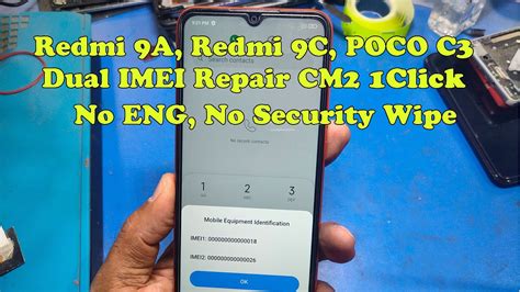 Redmi A Redmi C Poco C Dual Imei Repair Cm Click Job Youtube