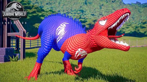 Spiderman Carcharodontosaurus Flash Trex Ultimasaurus Dinosaur Fight