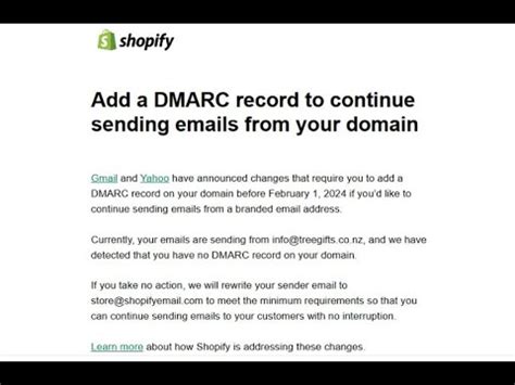 Shopify How To Add A DMARC Record To Continue Sending Emails From