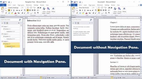 Create A Navigation Pane In Word 2010 Word 2013 Word 2016 Youtube