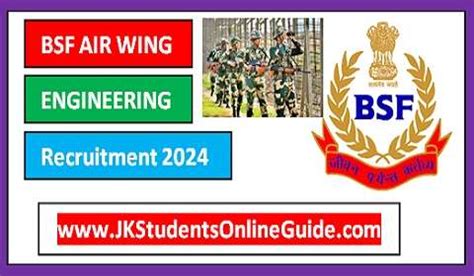 BSF Air Wing And Engineering Recruitment 2024 Check Notification Apply