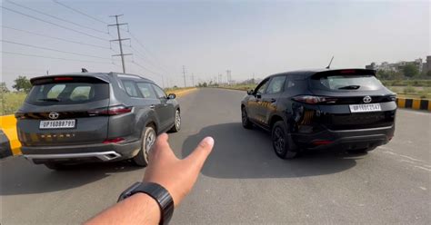 Tata Harrier Suv And Tata Safari Compete Against Each Other In A