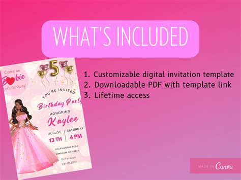 Editable Princess Birthday Invitation Template Printable Birthday Party Invitations Digital