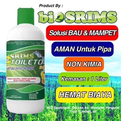 Jual Bakteri Pengurai Tinja 1L Kuras WC Tanpa Sedot Toilet Kloset WC