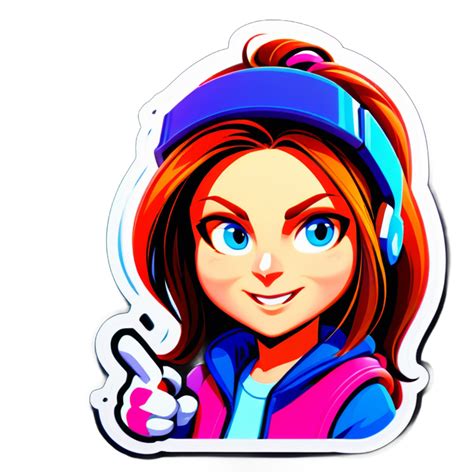 I Made An Ai Sticker Of Gamer Girl