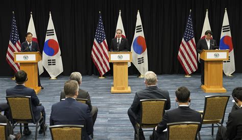 US Japan South Korea Top Diplomats Meet To Discuss North Korea