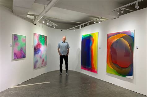 Peter Zimmerman Brings His Signature Epoxy Paintings To Art Fair